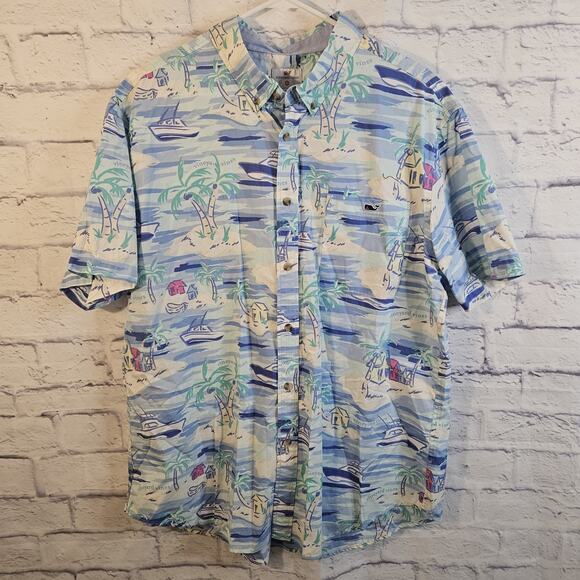 Vineyard Vines Other - Vineyard Vines x Target Men’s XL Island Theme Button Front Shirt